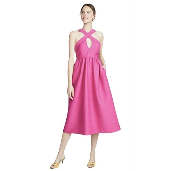 Rachel Comey Dresses & Skirts - Rachel Comey Terry Keyhole Textured Midi Dress Womens Size Large NWT $595